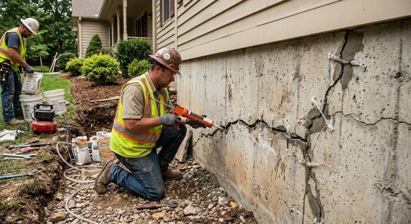 Cracked Foundation Repair in Shelton, WA