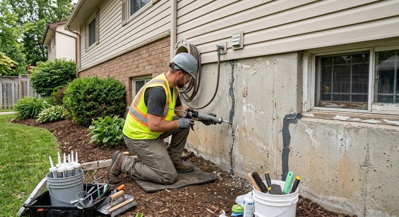 Foundation Crack Sealing in Lacey, WA