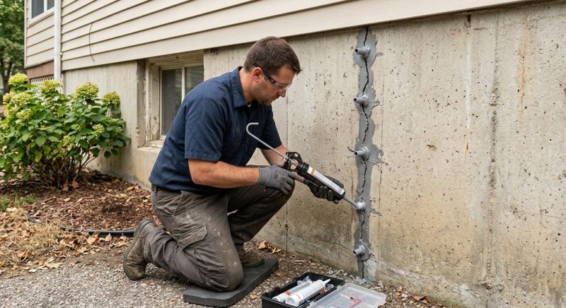 Foundation Crack Sealing in Lacey, WA