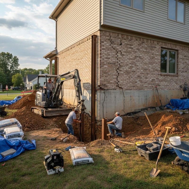 Foundation Settlement Repair in Lacey, WA