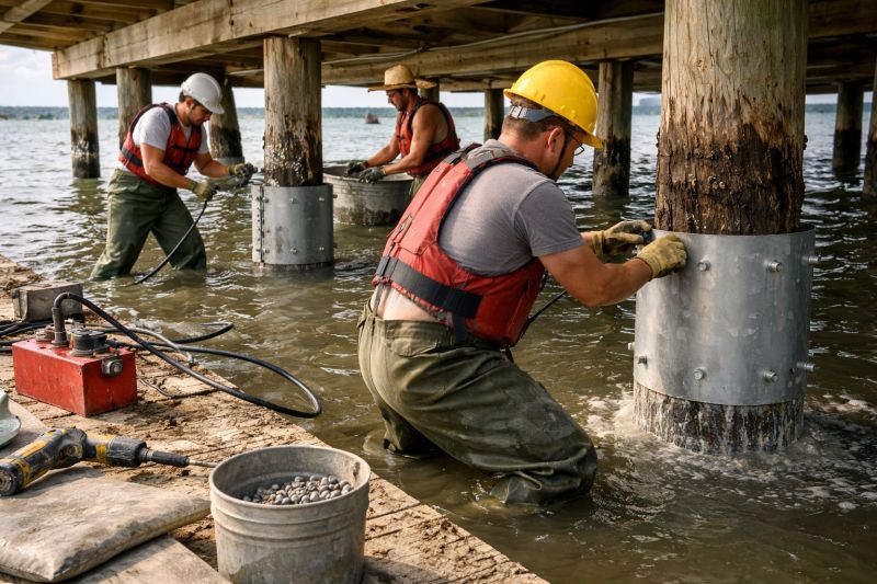 Piling Repair in Steilacoom, WA