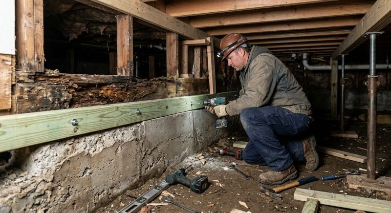 Sinking Foundation Repair in Fox Island, WA